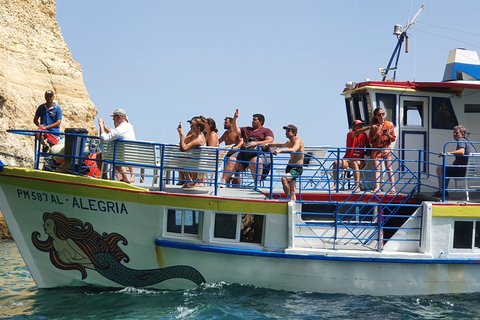 Benagil Cave Tour with Swim Stop, free Drink & Sunset Option Benagil Caves & Coast Boat Tour with Swim Stop and Drink