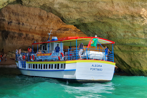 Benagil Cave Tour with Swim Stop, free Drink & Sunset Option Benagil Caves & Coast Boat Tour with Swim Stop and Drink