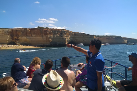 Benagil Cave Tour with Swim Stop, free Drink & Sunset Option Benagil Caves & Coast Boat Tour with Swim Stop and Drink