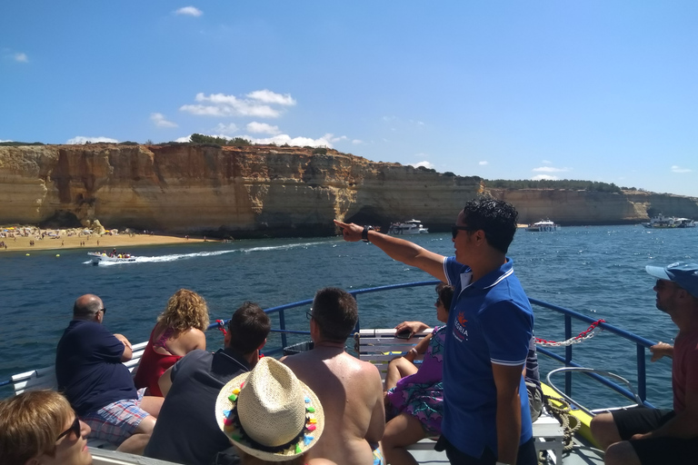 Benagil Cave Tour with Swim Stop, free Drink & Sunset Option Benagil Caves & Coast Boat Tour with Swim Stop and Drink