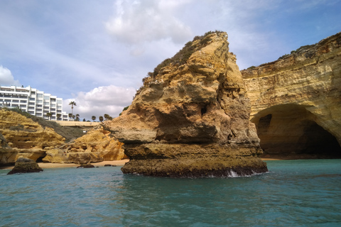 Benagil Cave Tour with Swim Stop, free Drink & Sunset Option Benagil Caves & Coast Boat Tour with Swim Stop and Drink
