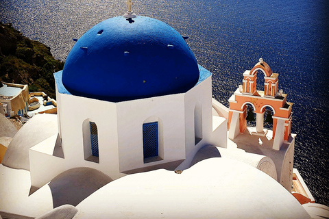 Santorini: Megalochori e Oia Guided Tour com degustação de vinhos