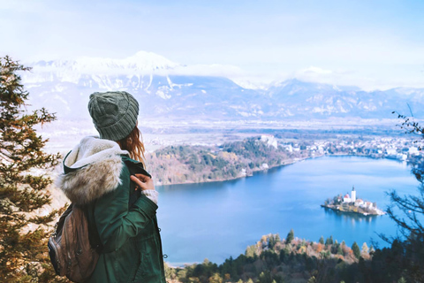 Bled: tour delle attrazioni della città con escursionismo e torta alla crema di Bled