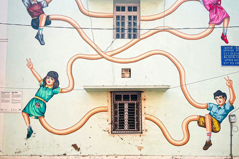 Delhi Street Art Tour: Explore the Murals &amp; Visit a StepwellArt Tour without South Indian Sit-down Meal