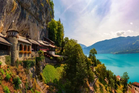 From Interlaken: Beatus Caves, Blue Lake and Lake Thun Tour