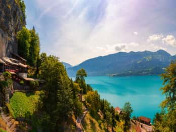 From Interlaken: Beatus Caves, Blue Lake and Lake Thun Tour