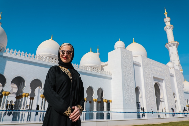 Kombi: Abu Dhabi Stadtrundfahrt und Wüstensafari am AbendSharing Tour Englisch