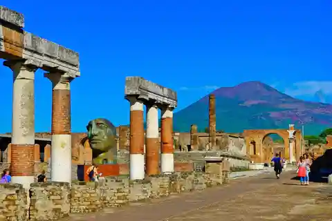 Au départ de Naples : Excursion privée d'une demi-journée à Pompéi