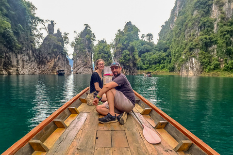 Från Khao Lak: Khao Sok &amp; Cheow Lan Lake Tour med kajakpaddling