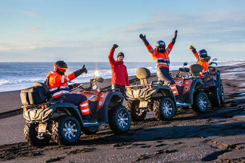 Au départ de Reykjavik : Côte sud, épave d'avion et excursion en VTT sur la plage