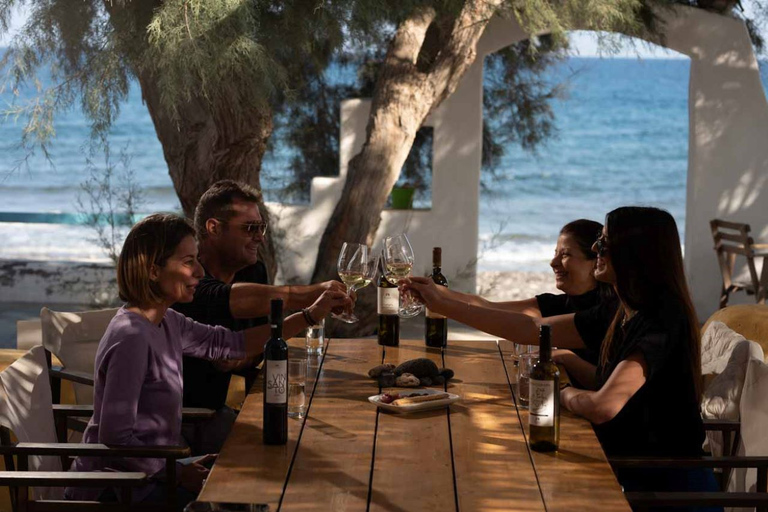 Santorini: tour de cata de vinos con almuerzo de 4 platos y 4 vinos