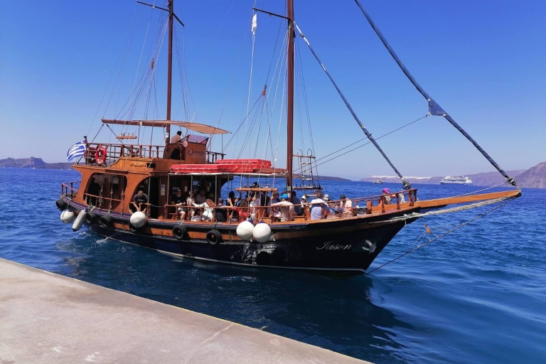 Santorini: excursión mítica de un día a Akrotiri con crucero por el volcánSantorini: excursión mítica de un día a Akrotiri con Volcano Cruis