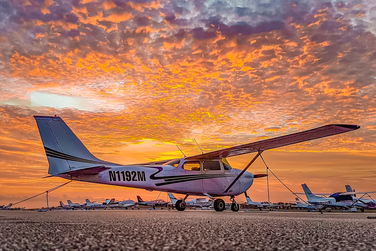 Miami: Romántico vuelo en avión al atardecer - Champán gratis