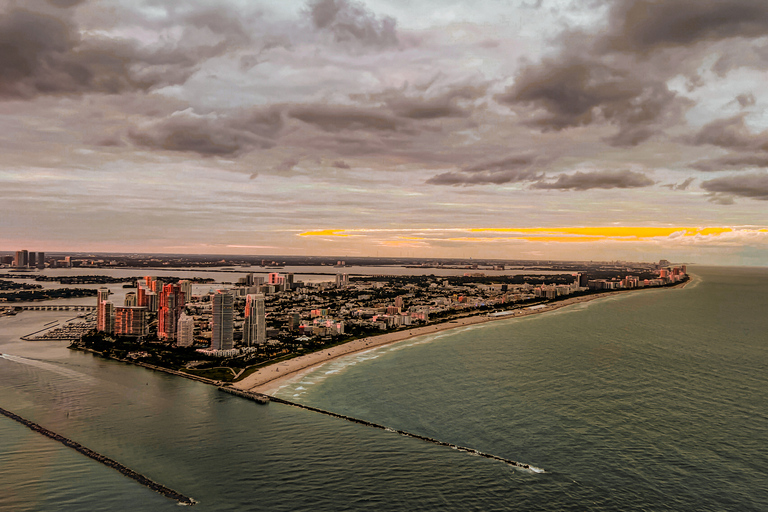 Miami: romantische vliegtuigvlucht bij zonsondergang - gratis champagne