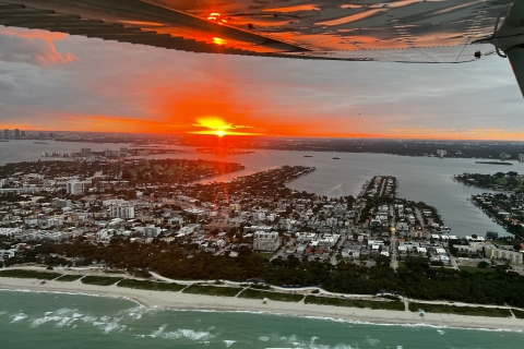Miami : Vol romantique en avion au coucher du soleil - Champagne gratuit