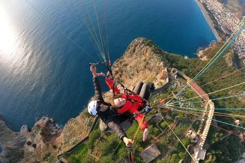 From city of Side Alanya Paragliding