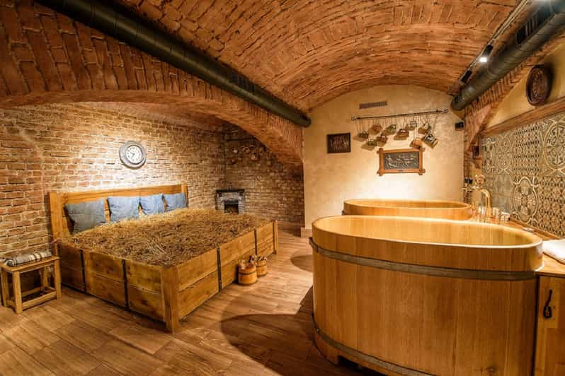 Prague: Private Beer and Wine Spa Experience with Drinks | GetYourGuide