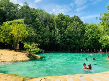 Ao Nang: Hot Spring, Emerald Pool & Tiger Cave Temple Tour