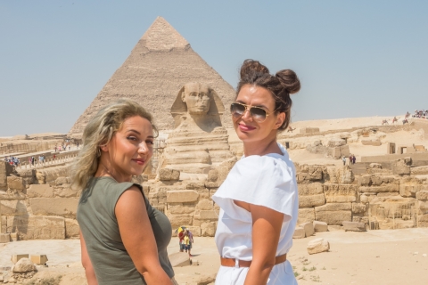 Cairo: Egyptisch museum, piramides en bazaartourGedeelde tour zonder toegangsprijzen