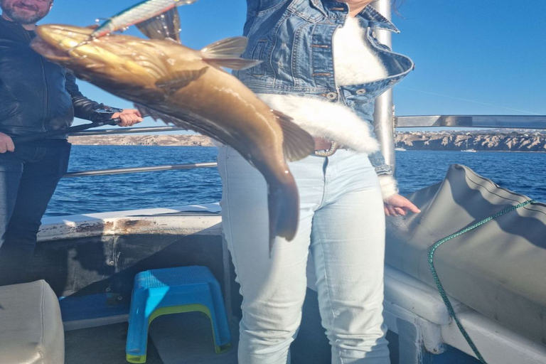 Santorini: passeio matinal privado de barco de pesca em alto mar