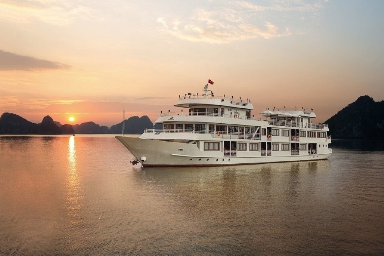 Zatoka Ha Long: luksusowy rejs 2-dniowy ze wszystkimi zajęciami i przewodnikiemLuksusowy 2-dniowy rejs Ha Long ze wszystkimi zajęciami