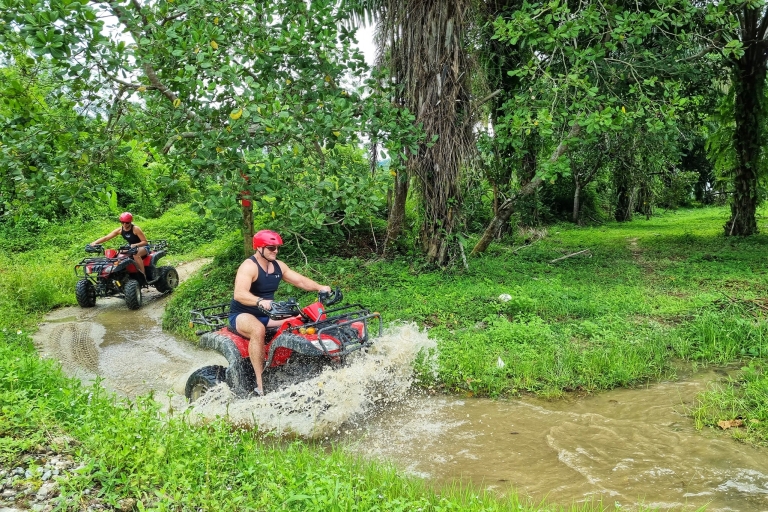 Rafting 7KM & ATV Zipline bezoek apengrot en watervallen