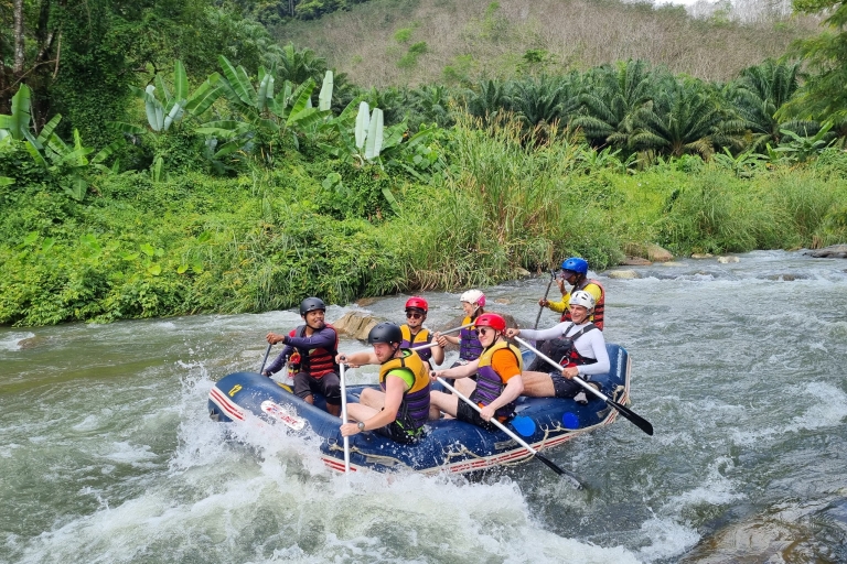 Rafting 7KM & ATV Zipline visite de la grotte des singes et des chutes d'eau