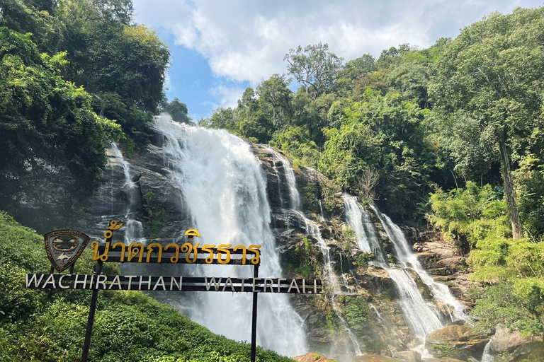 Chiang Mai: Doi Inthanon National Park & Elephant Sanctuary Group Tour with Hotel Pickup