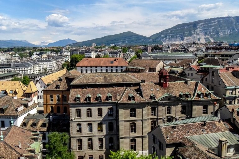 Genève: stadsintroductie in-app-gids en audioGenève: 10 hoogtepunten van stadsbezienswaardigheden Begeleide telefoontour