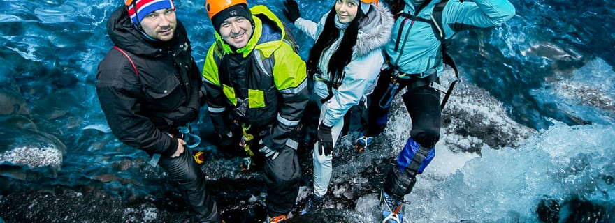 Islande : Randonnée privée sur les glaciers et visite photographique des grottes de glace