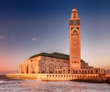 Din Marrakech: Tur în Casablanca cu vizită la Moscheea Hassan II