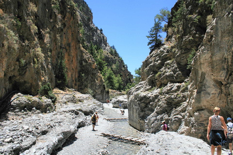 From Heraklion: Imbros Gorge and Libyan Sea Guided Day Trip Pickup from Heraklion and Ammoudara