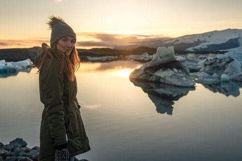 Reykjavik : Randonnée sur le glacier Vatnajökull et Jökulsárlón avec photos