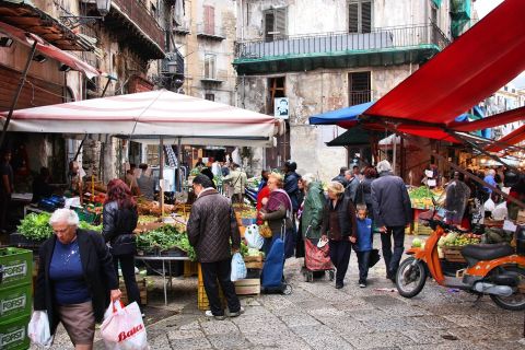 Palermo: Market Tour and Sicilian Cooking Class with Lunch