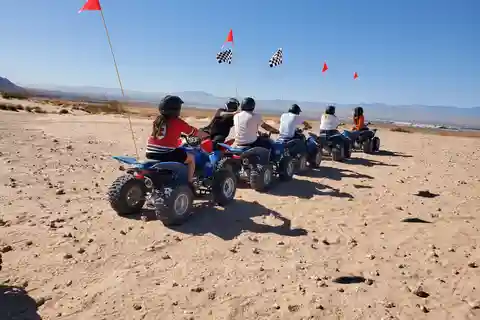 From Las Vegas: Nellis Dunes ATV Tour with Shuttle Transfer
