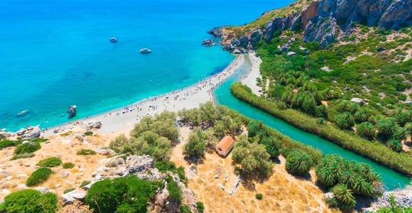 Von Heraklion: Tagestour zum Palmenstrand von Preveli