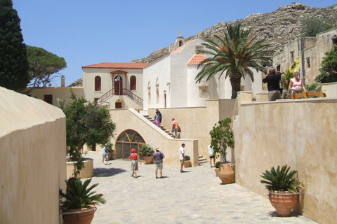 Desde Herakleion: Excursión de un día a la Playa de Preveli y a la Playa de DamnoniDesde Agia Pelagia, Lygaria y Fodele