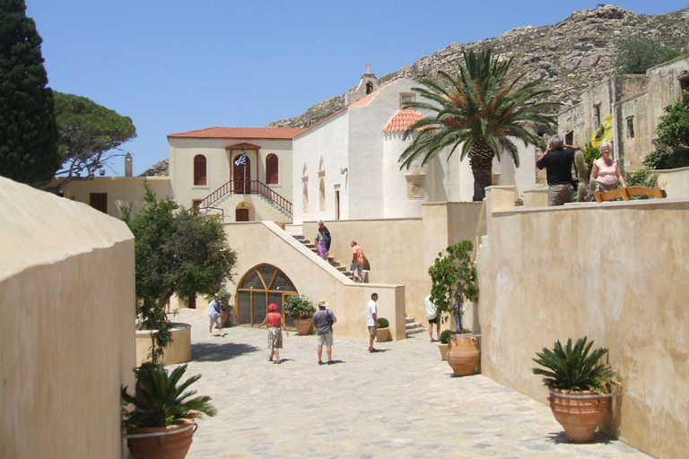 De Herakleion: viagem de um dia à praia de Preveli e KourtaliotikoTour com coleta de Malia, Chersonissos e Stalis