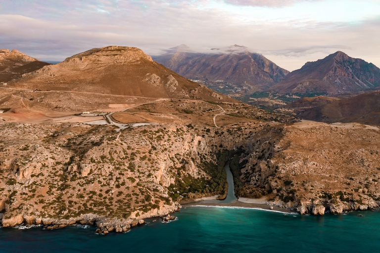 Au départ d'Hérakléion : Excursion d'une journée à la plage de Preveli et à la plage de DamnoniDepuis Agia Pelagia, Lygaria et Fodele