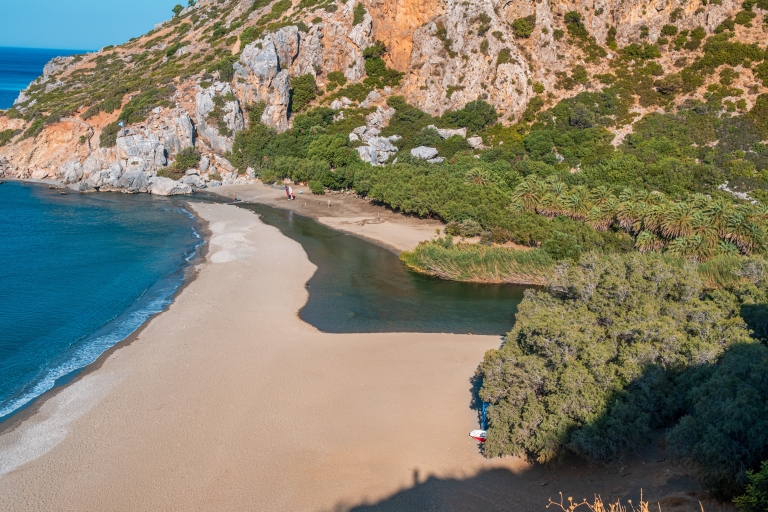 From Herakleion: Day Trip to Preveli Beach & Damnoni Beach From Agia Pelagia, Lygaria and Fodele