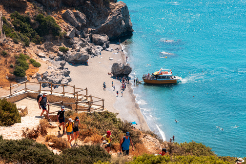 From Herakleion: Day Trip to Preveli Beach & Damnoni Beach From Malia and Stalis