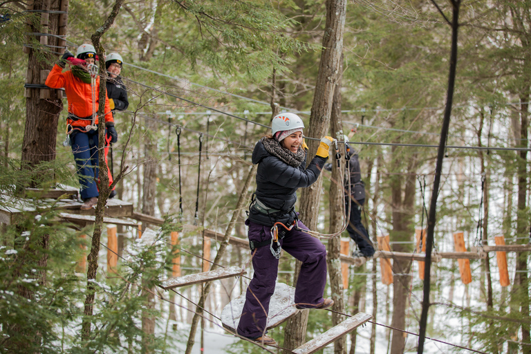 From Montreal: Zip-Lining and Snowshoeing Mountain Day TripFrom Montreal: Ziplining and Snowshoeing at Mt. Pontbriand