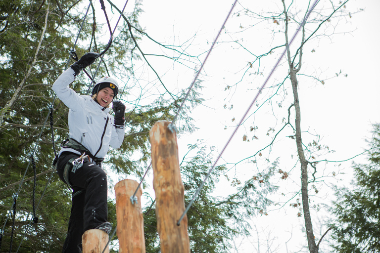 From Montreal: Zip-Lining and Snowshoeing Mountain Day TripFrom Montreal: Ziplining and Snowshoeing at Mt. Pontbriand