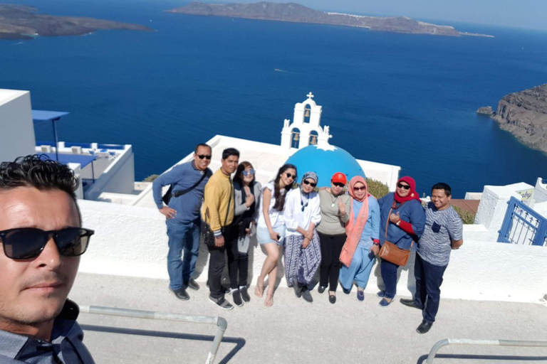 Santorin : tour de l'île en 5 heures avec les points forts de l'îleSantorin : visite guidée de l'île en 5 heures