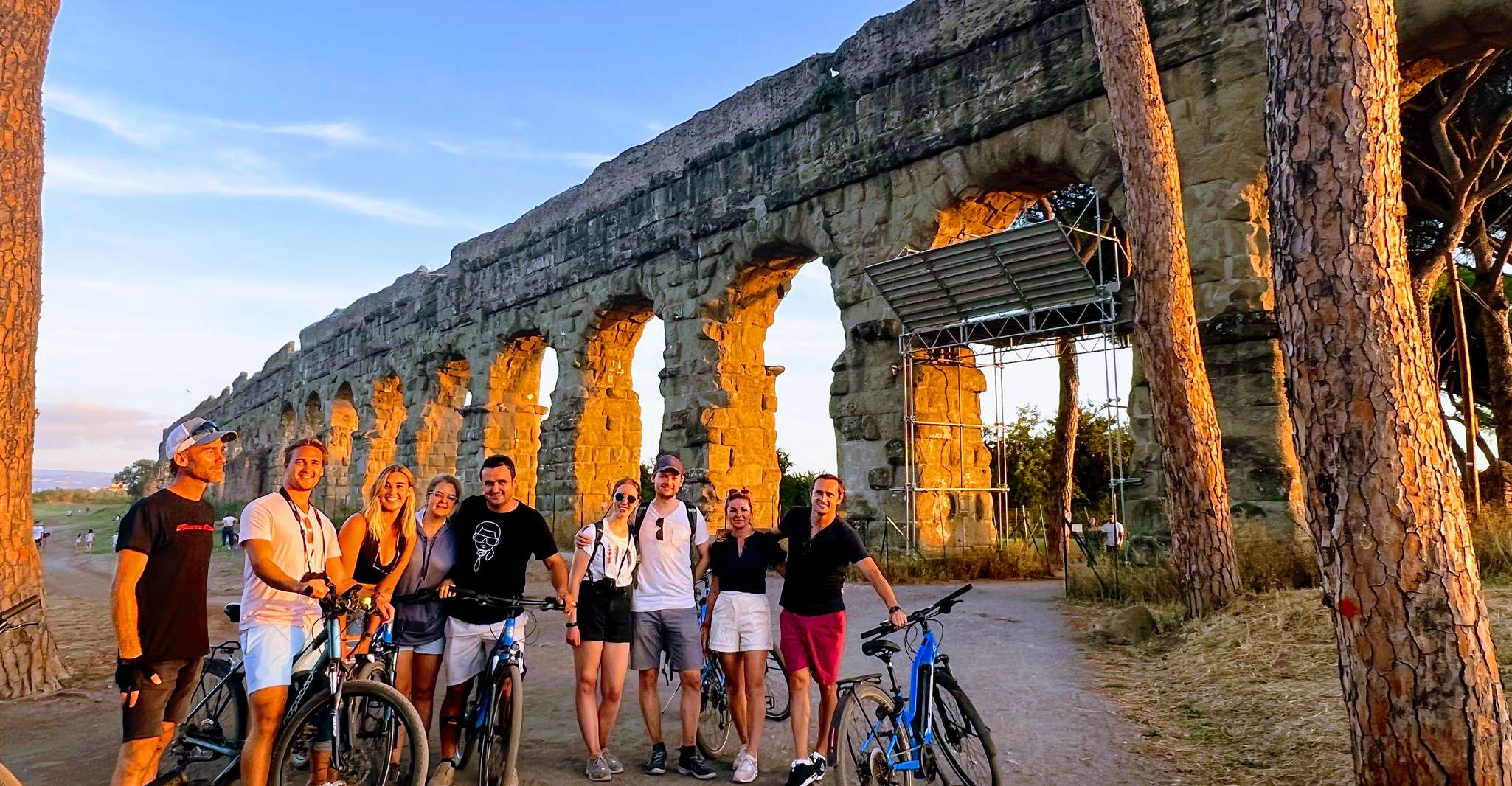 Rome, Appian Way Sunset E-Bike Tour w/ Catacombs & Aperitif - Hizvo