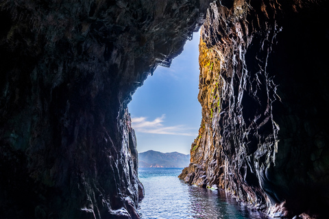 Near Ajaccio : Cruise to Piana Scandola cliff tasting sunset From Tiuccia: Boat Tour on the Gulf of Porto with Sunset