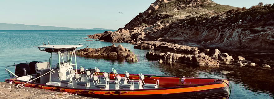 Près d'Ajaccio : Balade en bateau dans les îles Sanguinaires Boissons au coucher du soleil