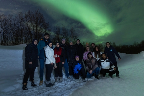 Tromso: Northern Lights Chase per bus in ENG, FR of ESNoorderlichttour met Spaanssprekende gids