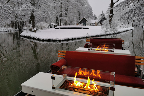 Burg: Spreewald Winterrondvaart met Open haardSpreewald Wintercruise met Open haard