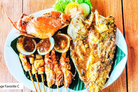 Bali: Jimbaran New Dewata Cafe Seafood Meal with Drinks